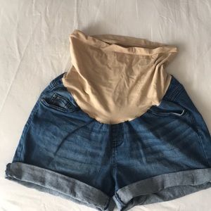 Denim Maternity Shorts